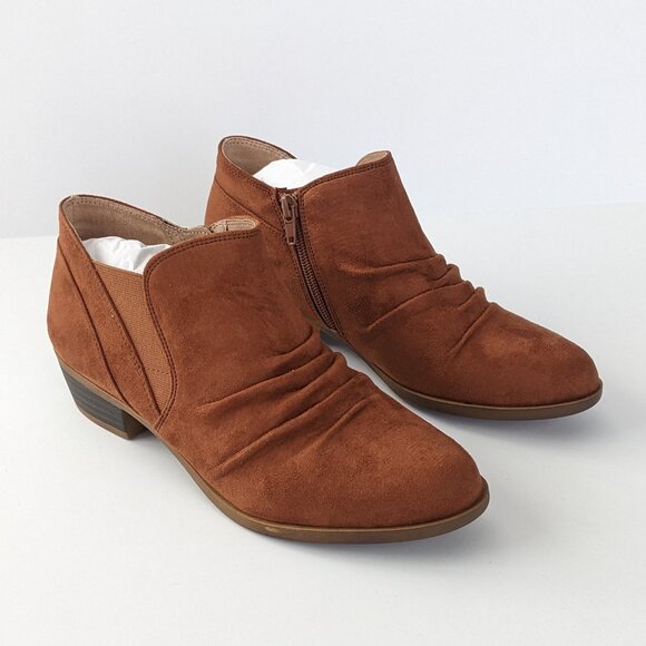 LifeStride Aurora Ankle Booties, Walnut, Women's 11 - Picture 1 of 6